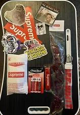 Supreme Accessories And Sticker Lot Silly Straw Poncho Toothbrush Chapstick ++