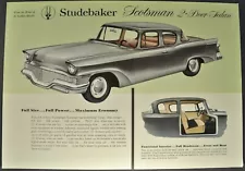 1958 Studebaker Scotsman 2-Door Sedan Sales Brochure Sheet Excellent Original 58