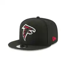 Authentic Men's NFL Atlanta Falcons New Era 9FIFTY SnapBack Hat Black / Red