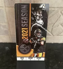 2021 Pittsburgh Steelers Commemorative Season Ticket Ben Roethlisberger OG Box