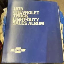 New Listing1979 Chevrolet Trucks Light Duty Sales Album LUV El Camino PickUp Blazer & More