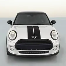 BLACK CARBON FIBER VINYL - Hood, Roof, & Trunk RACING STRIPES For MINI COOPER