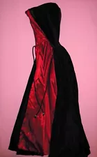 Black & Red Hooded Cloak Cape for SD-EID Size Dolls - BJD