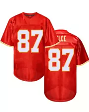 Kansas City Chiefs #87 Travis Kelce Red Home Stitched Football Jersey Size XL