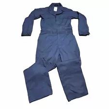 US Navy Coverall Mens Size 40L Blue Utility Lightweight 8405-01-057-3489