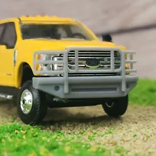 1:64 Scale 3D Printed Heavy Duty Front Bumper for Greenlight Ford F350 Dually