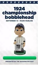 Nationals 1924 Championship Bobblehead PRESALE SGA 9/14/24