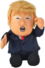 Pull My Finger Farting Donald Trump Plush Figure Doll -W/Animated Hair-10.5".