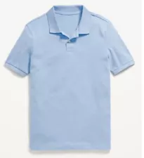 Old Navy School Uniform Pique Polo Shirt for Boys Monet Blue Size L (10-12)