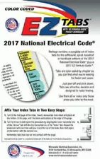 2017 Color Coded EZ Tabs for NEC Code Book NFPA - Free & Fast Shipping + Extras