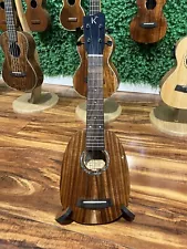 Kamehameha Ukulele KS-56 EQ Soprano Pineapple All Solid Acacia Koa Gloss Hawaii