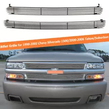 For 1999-2002 Chevy Silverado 1500/2000-2006 Tahoe/Suburban Chrome Billet Grille (For: More than one vehicle)