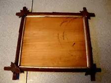 Antique Tramp Art Picture Frame for Large Picture. Primitive