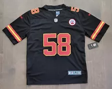 Pre-sale Derrick Thomas #58 Kansas City Chiefs Stitched Black Color Rush Jersey