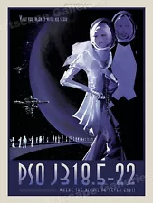 “PSO J318.5-22” Retro Style Exploration NASA Travel Poster - 24x32