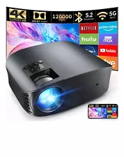 Projector with WiFi and Bluetooth Dolby Audio FHD 5G Mini Portable Projector