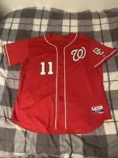 Majestic Washington Nationals Ryan Zimmerman 2009-10 Red Alt Jersey Size 56