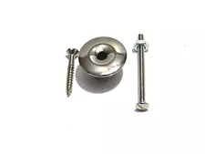 Hoosier Cabinet Knob Nickel Plated Brass Flour Bin Kitchen