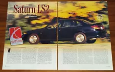 SATURN 2000 LS2 SEDAN MAGAZINE PRINT ARTICLE ROAD & TRACK ROAD TEST