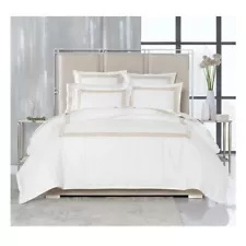 Hotel Collection Chain Links Embroidered 100% Pima Cotton Duvet Cover