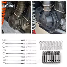 For Polaris RZR XP 900 1000 CNC Clutch Cover Pin Kit Steel Lanyards Easy Remove