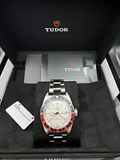 2024+ NEW TUDOR Black Bay GMT White Opaline Pepsi 41mm 79830RB - Box & Papers