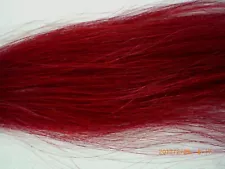 Horse Hair, Natural, Dyed, 1 Ounce, 13-14 Inches, Red