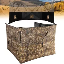 Hunting Blind, Ground Blinds for Deer Hunting 2-3 Person, 270 Degree See Thro...