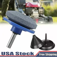 1x Lawn Mower Blade Balancer Sharpener Set For Lawn Mower Tractor Garden Tools