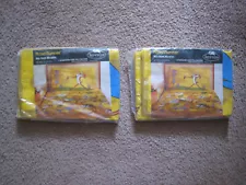 Vintage Road Runner Wile E. Coyote Looney Tunes Pillow Case Lot of 2 NOS