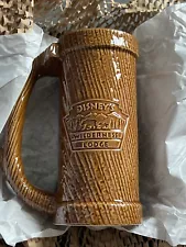 Disney Wilderness Lodge Mickey & Friends Totem Pole Large Ceramic Stein Mug NEW!