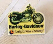 HARLEY DAVIDSON 2001 CALIFORNIA LOTTERY NOT FOR SALE VEST JACKET HAT PIN