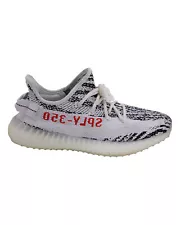 Adidas Yeezy Boost 350 V2 Zebra Sneakers in White Cotton 364746