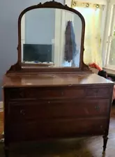 Beautiful Landstrom Furniture Antique Vanity Dresser -NEEDS TLC GREAT OLD VANITY