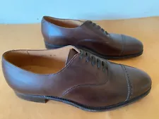 Crockett & Jones for Polo Ralph Lauren cap toe oxford Shoes espresso US 8 D $895