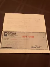 Reciept Of The Sale Of A Cleveland Municipal Stadium Seat. 1996. Browns Indians