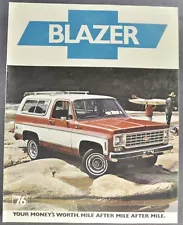 1976 Chevrolet Blazer Truck Brochure K/5 4x4 Cheyenne C10 Excellent Original 76