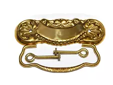 Vintage Victorian Eastlake Drawer Pull Stamped Brass