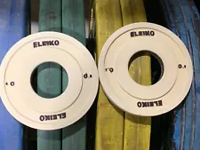 PAIR - ELEIKO Weightlifting Change Plates 0.5kg / 1.1lb IWF COMP LEGAL (set b)