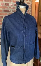 WW2 US Navy Coastguard 1940s Shawl Collar Denim Work Jacket World War II