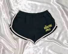 American Apparel Women's Medium Dark Green Bruno Mars Graphic Tour Booty Shorts