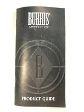 Product Guide For Burris Savvy Optics Rifle Scope 4226-L