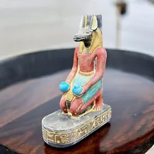 RARE ANCIENT EGYPTIAN ANTIQUES Piece Museum Art for Anubis God Of Death Egypt BC