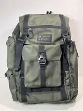 Under Armour Backpack Project Rock Bag Green & Black Canvas