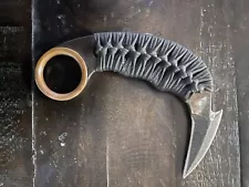 New ListingCustom Tactical Karambit Knife by Tracker Dan w/Kydex Sheath EDC “HoneyBadger”