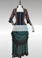 Victorian Edwardian Dress 2PC Suit Downton Abbey Period Halloween Costume CF011