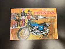 Vintage 1969 Honda Motorcycles Sales Catalog NOS Mini Trail Z50, PC50, Scrambler