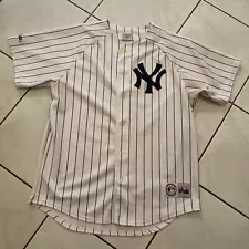 Bernie Williams 51 New York Yankees Jersey by Majestic Size Large Vintage Reed