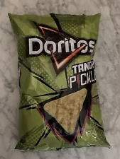 Brand New Limited Edition Doritos Tangy Pickle Tortilla Chips 9.25 oz bag RARE