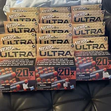 Lot Of 14 Nerf Ultra 20-Dart Refill Packs 280 Darts Total Farthest Flying E6600